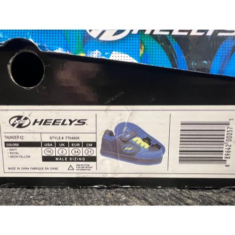 Heelys Navy Royal Neon Yellow Youth UK 2 £35.00